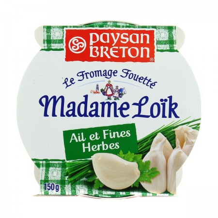 Le fromage fouetté ail & fines herbes Madame Loïk